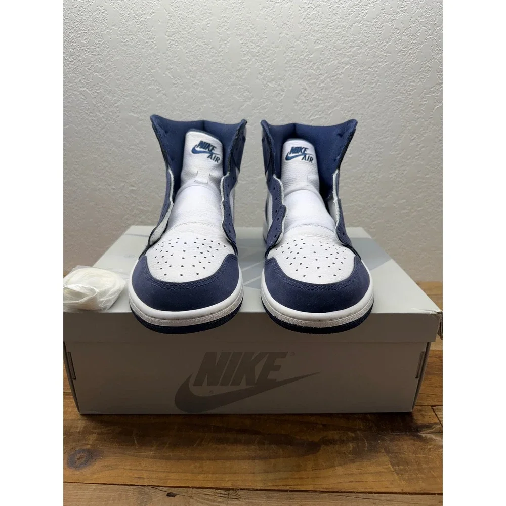Nike Air Jordan 1 High OG CO.JP Midnight Navy White Silver DC1788-100 Mens 13